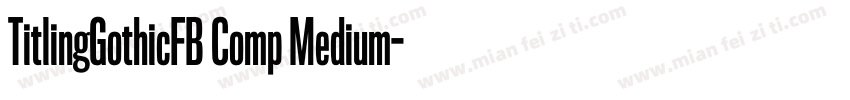 TitlingGothicFB Comp Medium字体转换